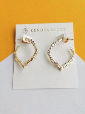 Miku Gold Hoop Earrings by Kendra Scott